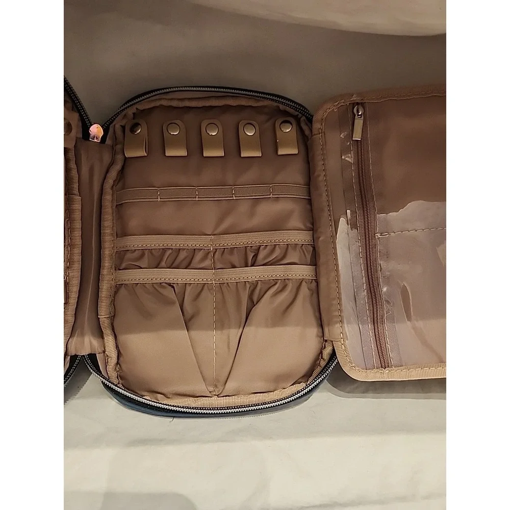 BELALIFE Travel Jewelry Case Organizer Small Foldable Storage, Green